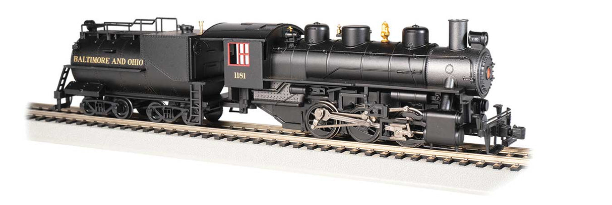 USRA 0-6-0 Switcher with Vanderbilt Tender - Standard DC -- Baltimore & Ohio 1181 (black, graphite)