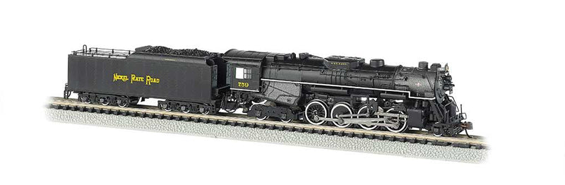 2-8-4 Berkshire - Sound & DCC -- Nickel Plate Road #759 (Railfan Version w/Mars Light; black, graphite)