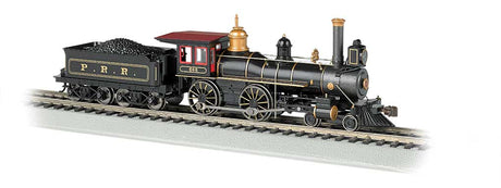 4-4-0 w/Coal Tender Load - Standard DC -- Pennsylvania Railroad (black, graphite, gold)