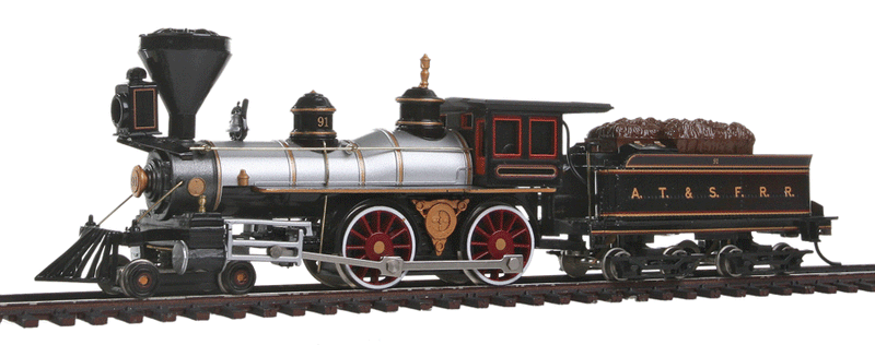 4-4-0 American - Standard DC -- Atchison, Topeka & Santa Fe #91-1