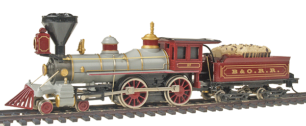 4-4-0 American - Standard DC -- Baltimore & Ohio (red, silver, black)