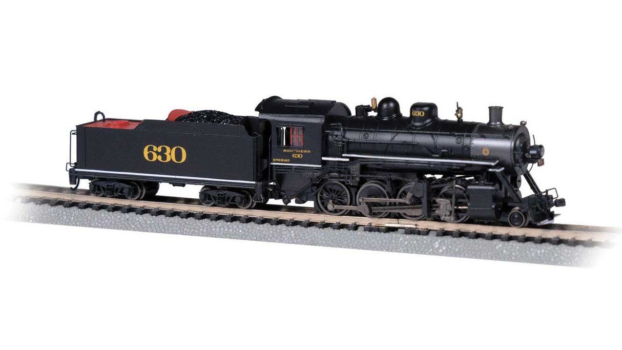 Baldwin 2-8-0 Consolidation - Sound and DCC -- Southern Railway 630 (black, graphite)