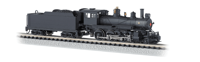 Baldwin 4-6-0 w/DCC -- Painted, Unlettered (black)