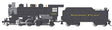 Baldwin 2-6-2 Prairie with Vanderbilt Tender, Smoke - Standard DC -- Northern Pacific #2456 (black, graphite)