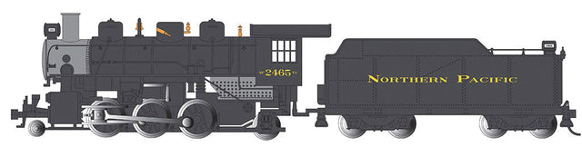 Baldwin 2-6-2 Prairie with Vanderbilt Tender, Smoke - Standard DC -- Northern Pacific #2456 (black, graphite)