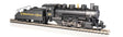 USRA 0-6-0 with Slope-Back Tender, DCC and Smoke -- Chesapeake & Ohio 128 (black, graphite)