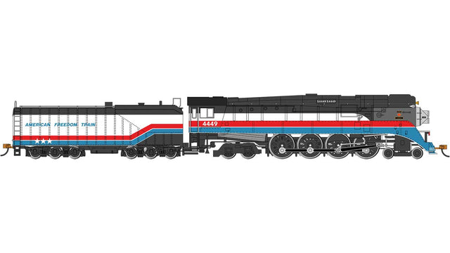 Class GS4 4-8-4 - Standard DC -- American Freedom Train #4449 (white, red, blue, black)