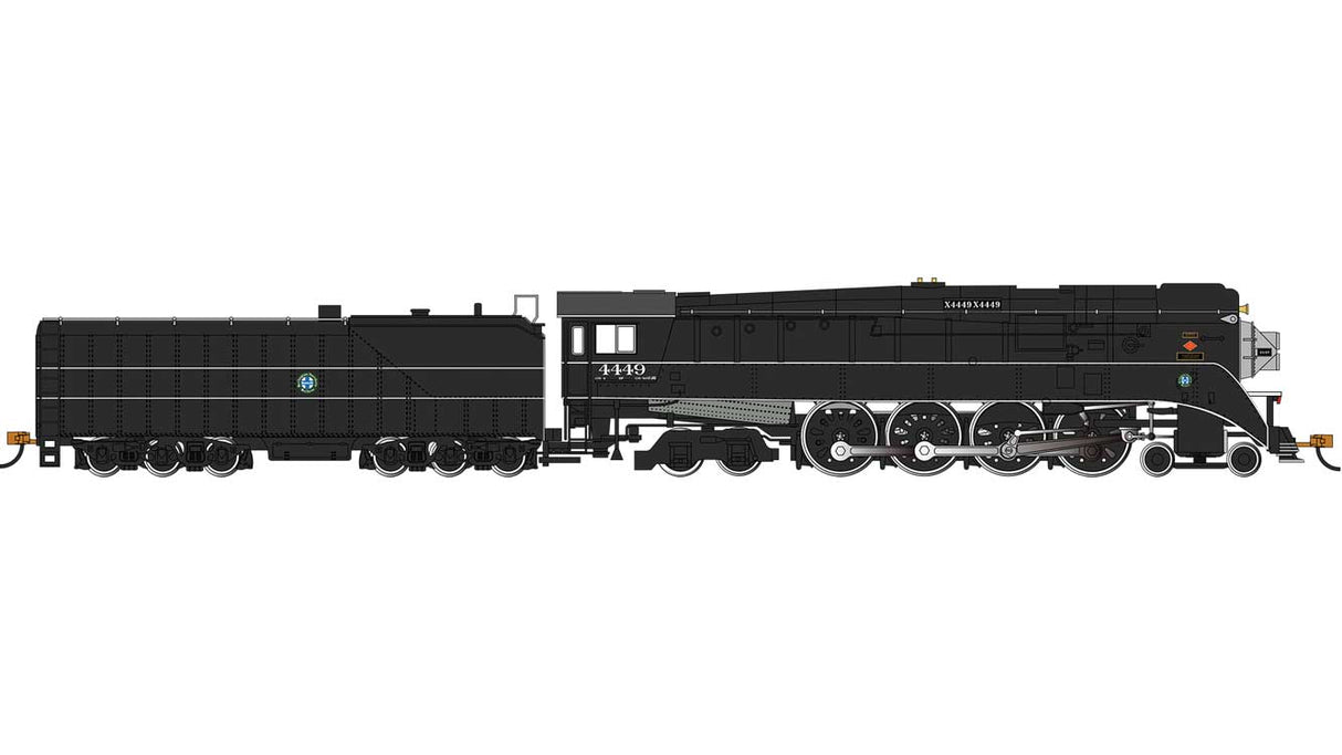 Class GS4 4-8-4 - Standard DC -- BNSF Railway #4449 (Employee Special Scheme, black)