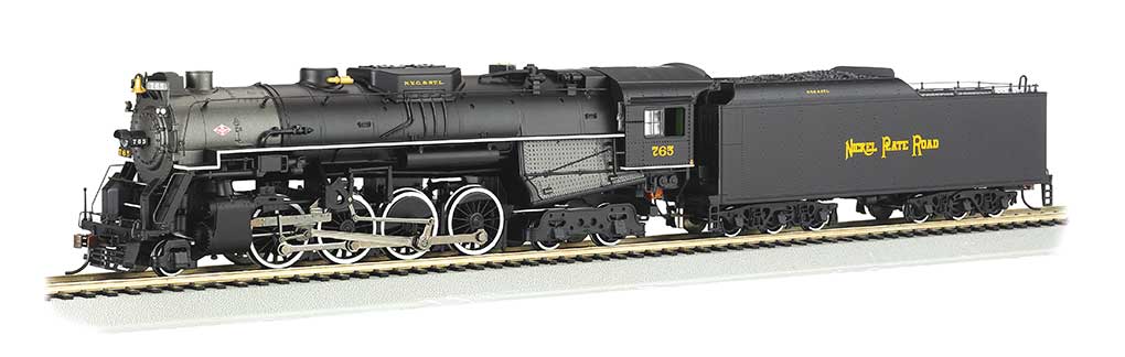 2-8-4 Berkshire w/Sound & DCC -- Nickel Plate Road #765 (Railfan Version, black, graphite)