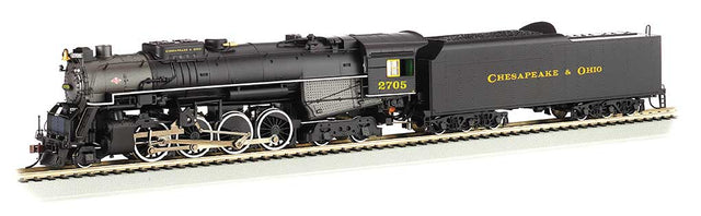 2-8-4 Kanawha/Berkshire w/Sound & DCC -- Chesapeake & Ohio #2705 (black, graphite)