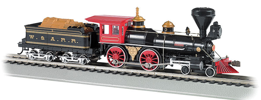 4-4-0 w/Wood Tender Load - Sound & DCC -- Western & Atlantic