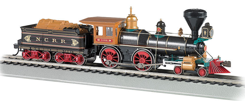 4-4-0 w/Wood Tender Load - Sound & DCC -- North Central Railroad "York"