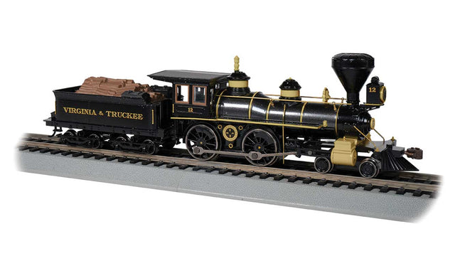 4-4-0 - Sound and DCC -- Virginia & Truckee (gray, black)
