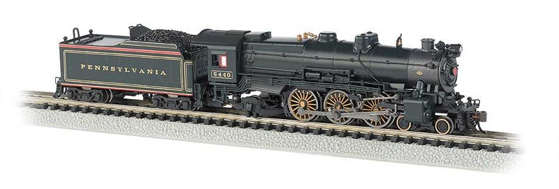 PRR Class K4s Pre-War 4-6-2 Pacific w/Sound & DCC -- Pennsylvania Railroad #5440 (black, graphite, red & yellow Stripes, Slat Pil
