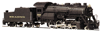 Steam Consolidation 2-8-0 & Tender w/Operating Headlight -- RDG