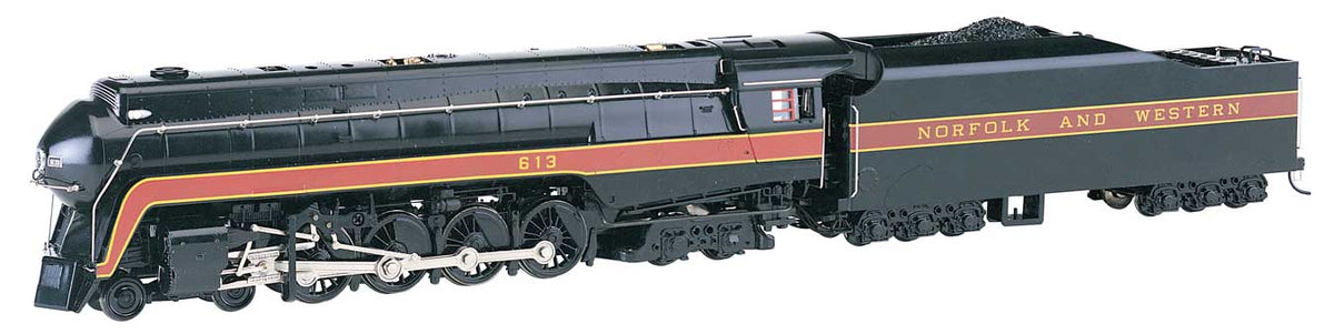 Class J 4-8-4 w/Sound & DCC -- Norfolk & Western #613 (black, maroon)