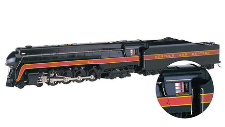 Class J 4-8-4 w/Sound & DCC -- Norfolk & Western #611 "Spirit of Roanoke" (black, maroon)
