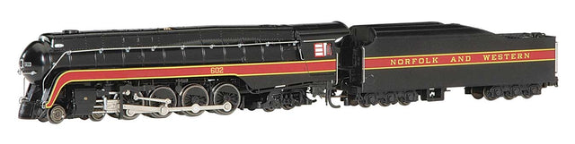 Class J 4-8-4 - Econami(TM) Sound and DCC -- Norfolk & Western #602 (black, maroon)