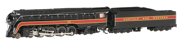 Class J 4-8-4 - Econami(TM) Sound and DCC -- Norfolk & Western #611 (black, maroon)