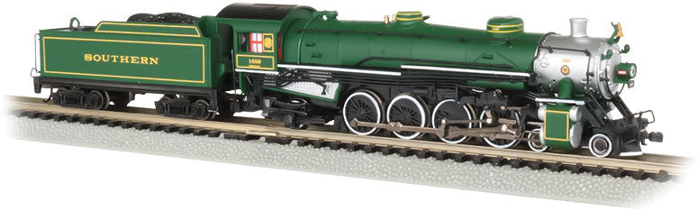 4-8-2 Light Mountain - Sound and DCC -- Southern Railway #1489 (green, silver)