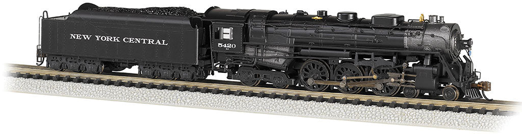 4-6-4 Hudson - Sound and DCC -- New York Central #5420 (As-Delivered; black, Graphite; Roman Lettering)