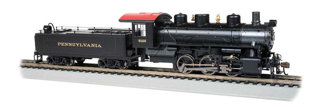 USRA 0-6-0 - Sound and DCC -- Pennsylvania Railroad 8168 (black, graphite, Tuscan)