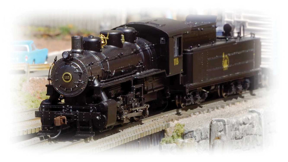 USRA 0-6-0 - Sound and DCC -- Central Railroad of New Jersey 115 (black, graphite, yellow Liberty Logo)-2