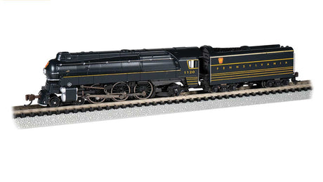 Streamlined Class K4 4-6-2 Pacific - Sound and DCC -- Pennsylvania Railroad #1120 (black, yellow, red)