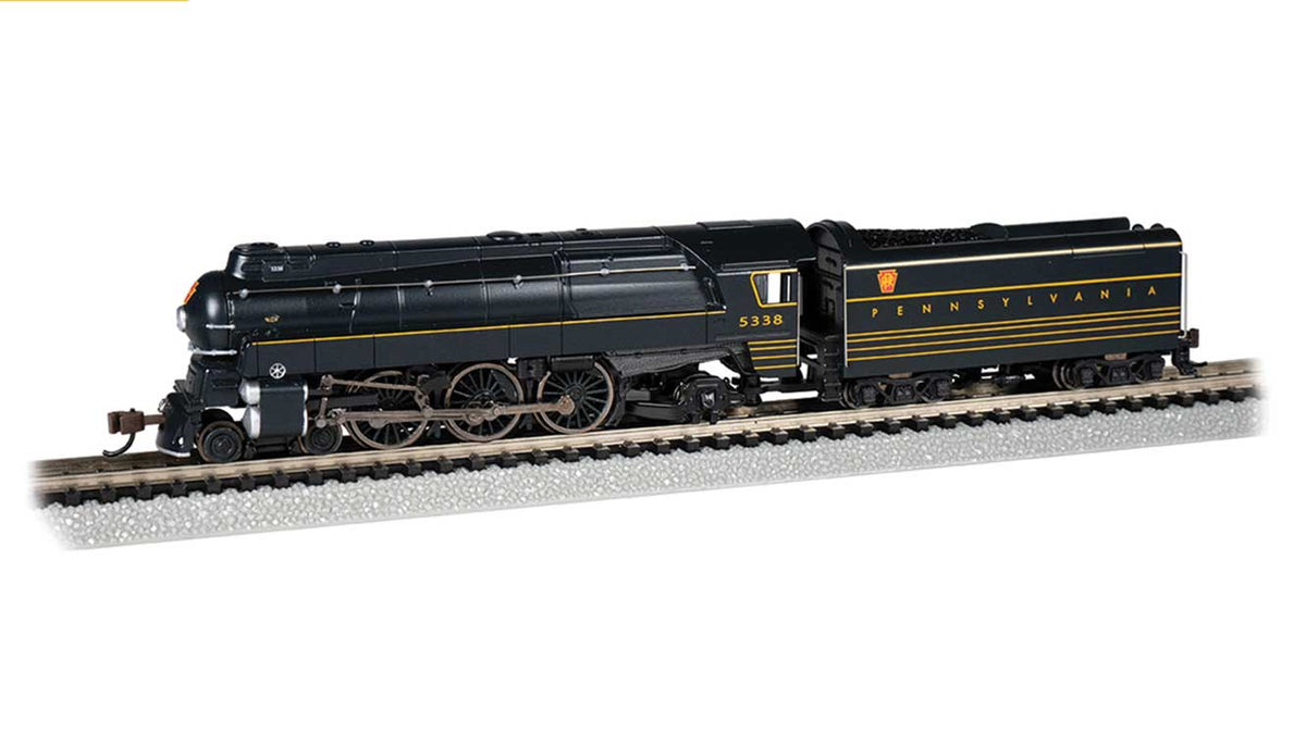 Streamlined Class K4 4-6-2 Pacific - Sound and DCC -- Pennsylvania Railroad 5338 (black, yellow, red)