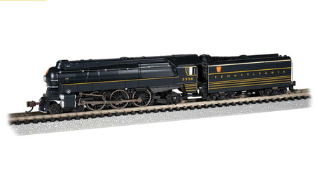 Streamlined Class K4 4-6-2 Pacific - Sound and DCC -- Pennsylvania Railroad 5338 (black, yellow, red)