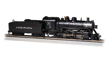 2-8-0 Consolidation - Sound and DCC - Sound Value -- Delaware, Lackawanna & Western 369 (black, graphite)