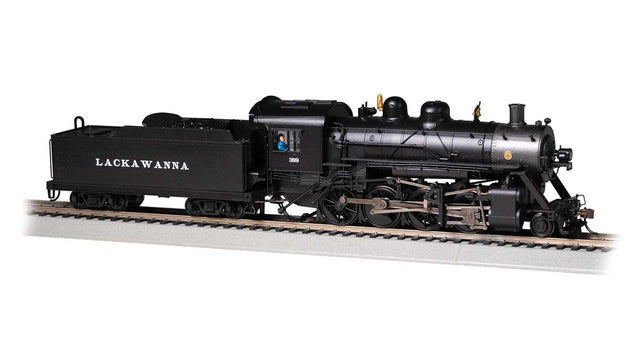2-8-0 Consolidation - Sound and DCC - Sound Value -- Delaware, Lackawanna & Western 369 (black, graphite)