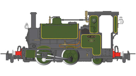 Hughes' Locomotive & Tramway 0-4-2ST - Standard DC -- Sir Haydn (green)