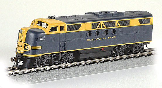 EMD FT-A w/DCC -- Santa Fe (blue, yellow)