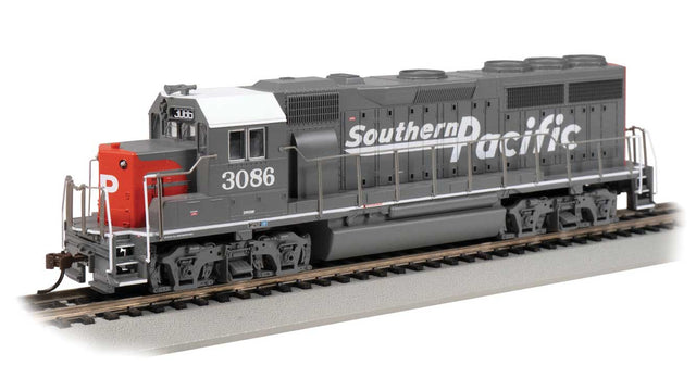 EMD GP40 - DCC -- Southern Pacific #3086 (gray, red, Speed lettering)