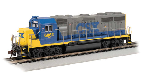EMD GP40 - DCC -- CSX #6062 (Bright Future, gray, blue, yellow)