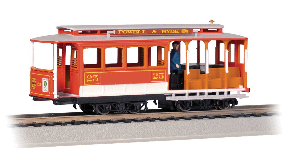 Cable Car with Grip Man - Standard DC -- 25 (red, gray)