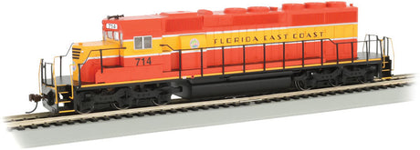 EMD SD40-2 - DCC -- Florida East Coast #714 (Heritage, red, yellow, black)