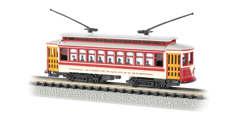 Brill Trolley - Standard DC -- New York City - Third Avenue Railway System (Red, white, yellow)