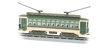 Brill Trolley - Standard DC -- Green, Cream, Brown