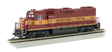 EMD GP38-2 - Standard DC -- Wisconsin Central #2001 (maroon, yellow)-1