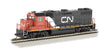 EMD GP38-2 - Standard DC -- Canadian National #4720 (black, white, red)