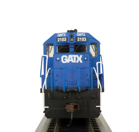 EMD GP38-2 - Standard DC -- GATX Leasing GMTX #2103 (blue, white)-3