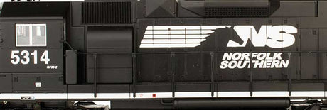 EMD GP38-2 - Standard DC -- Norfolk Southern 5314 (black, white, Horse Head Logo)-2