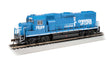 EMD GP38-2 - Standard DC -- Conrail #7889 (Operation Lifesaver, blue, white)
