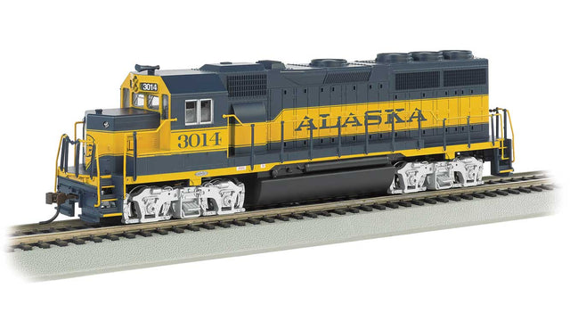 EMD GP40 - Standard DC -- Alaska Railroad #3014 (blue, yellow)