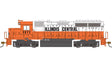 EMD GP40 - Standard DC -- Illinois Central #3072 (orange, white, black)