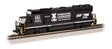EMD GP40 - Standard DC -- Norfolk Southern 3053 (black, white, Operation Lifesaver)