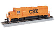EMD GP40 - Standard DC -- CSX #9704 (MOW Scheme, orange, black)