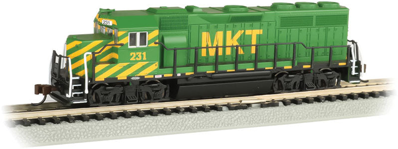 EMD GP40 - Standard DC -- Missouri-Kansas-Texas 231 (green, yellow)